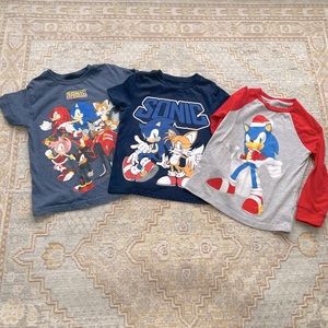 Lot of Sonic the Hedgehog Shirts.